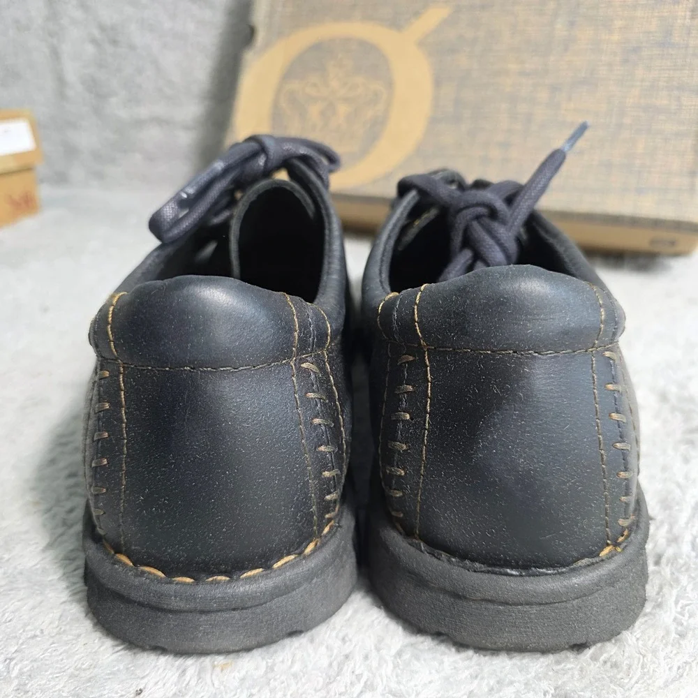 BORN Soledad Black Full‎ Grain Leather Lace Up Oxford Shoes Men 11.5 M